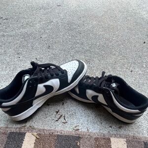 Men's Black and White Sneakers